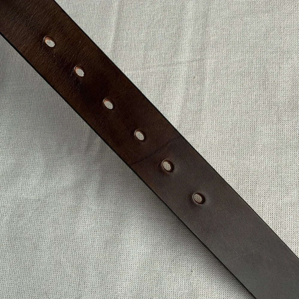 Dark Brown Leather Belt NWOT Possibly Handmade